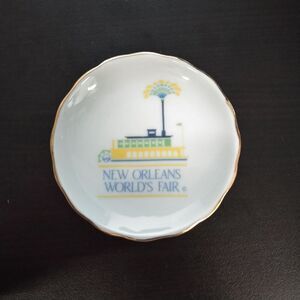1983 NEW ORLEANS WORLD'S FAIR 3" DECORATIVE PLATE  Vintage Souvenir
